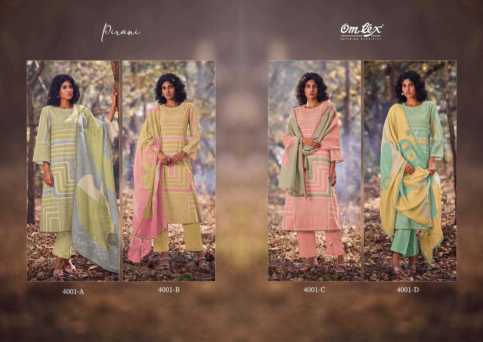 Pirani Omtex Lawn Cotton Pant Style Suits