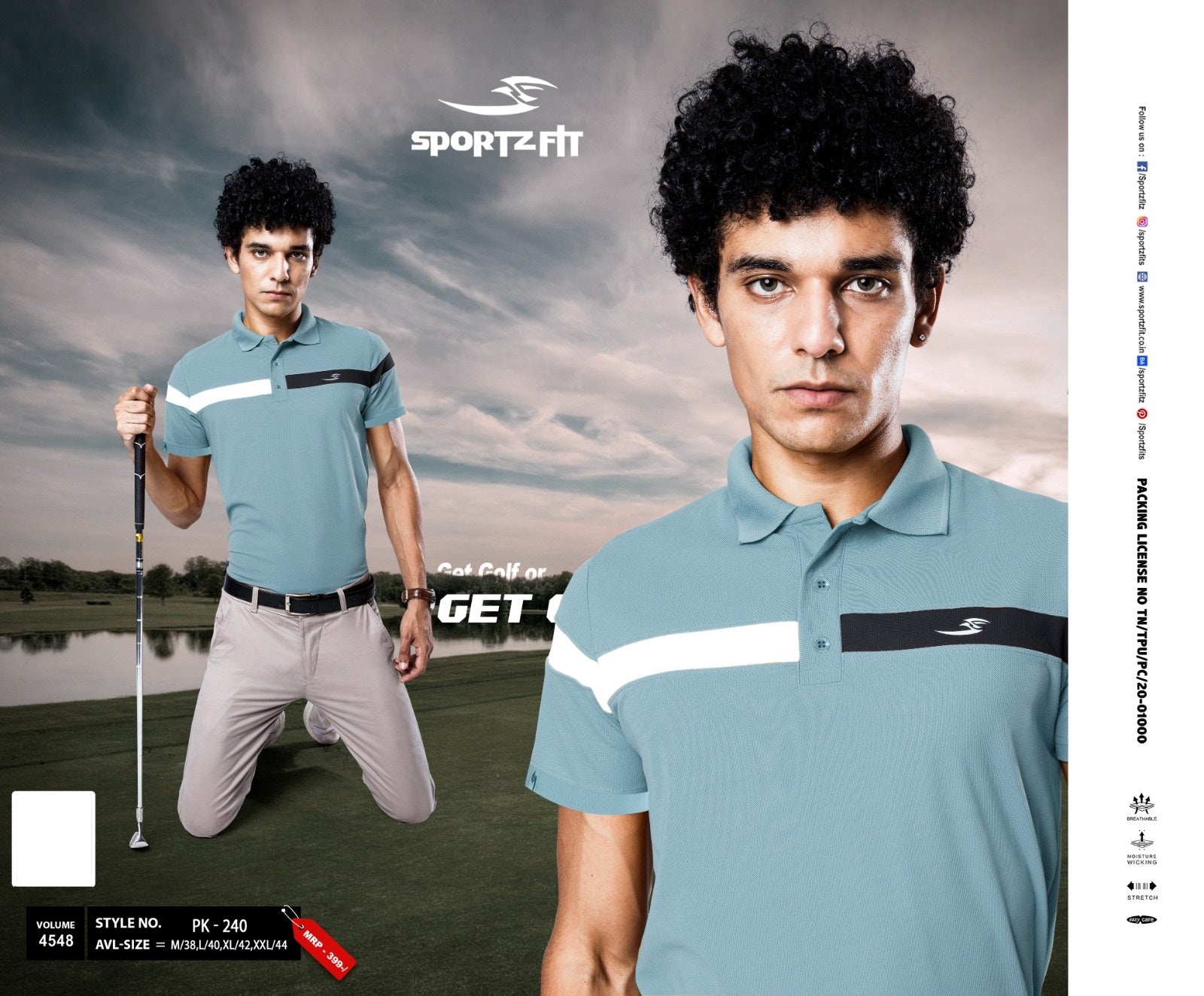 Pk 240 Sportz Fit Pique Mens Tshirts