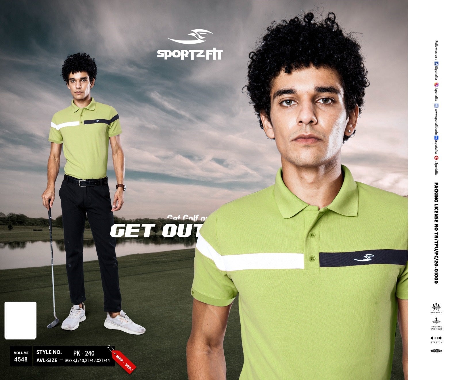Pk 240 Sportz Fit Pique Mens Tshirts