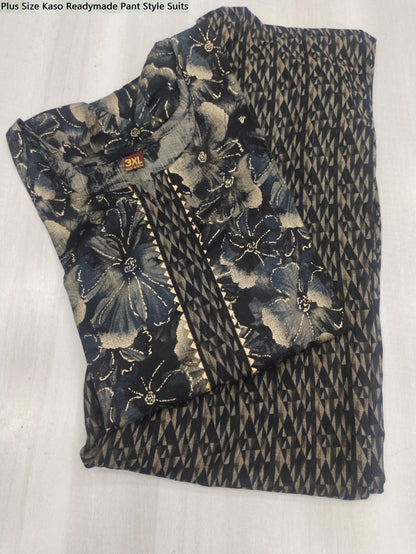 Plus Size Kaso Readymade Pant Style Suits