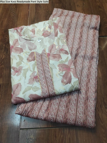 Plus Size Kaso Readymade Pant Style Suits