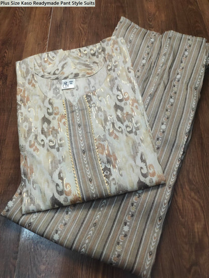 Plus Size Kaso Readymade Pant Style Suits