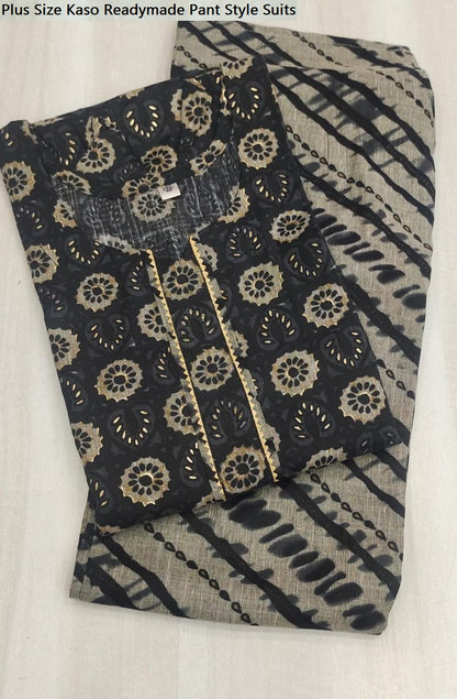 Plus Size Kaso Readymade Pant Style Suits