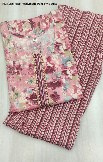 Plus Size Kaso Readymade Pant Style Suits