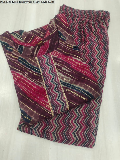 Plus Size Kaso Readymade Pant Style Suits