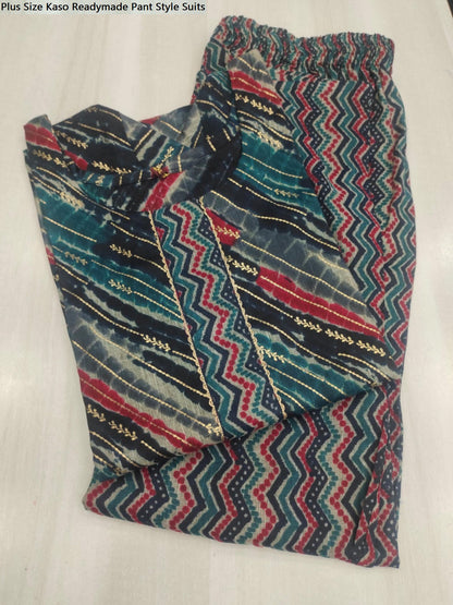 Plus Size Kaso Readymade Pant Style Suits