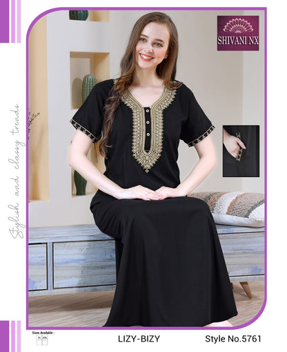 Pocket-1502 Shivani Night Gowns