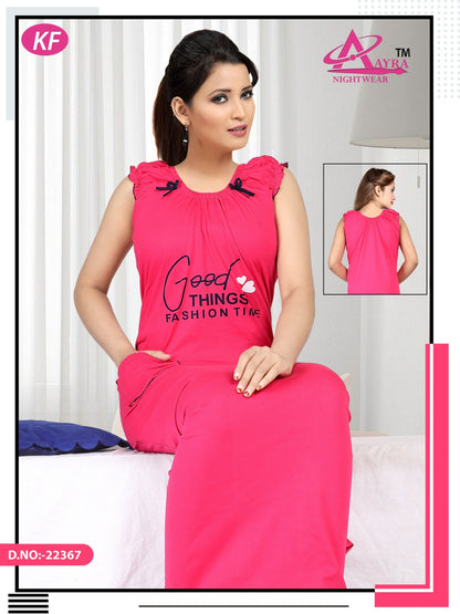 Pocket-1702 Aayra Sinker Night Gowns