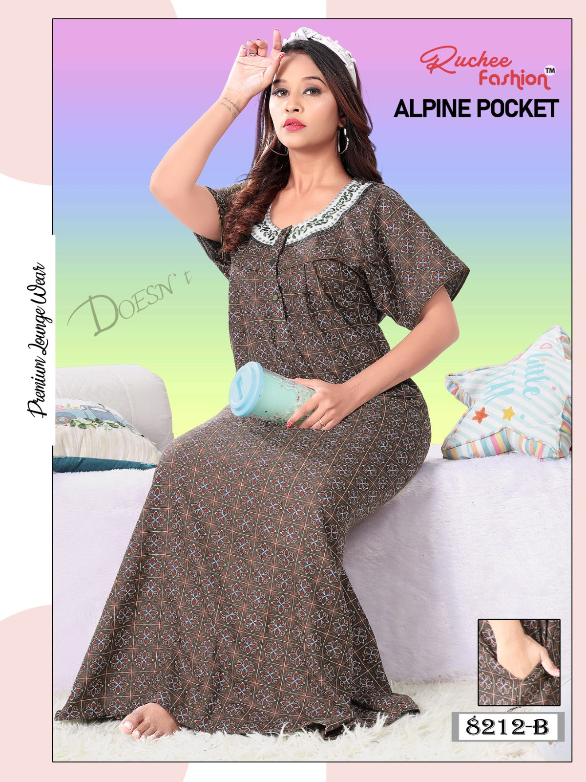 Pocket Gpo 0512 Ruchee Fashion Night Gowns