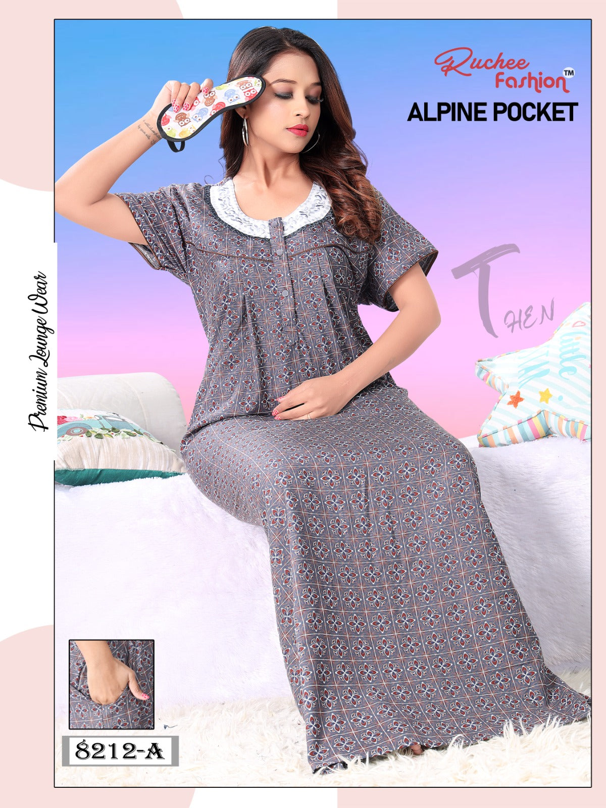 Pocket Gpo 0512 Ruchee Fashion Night Gowns