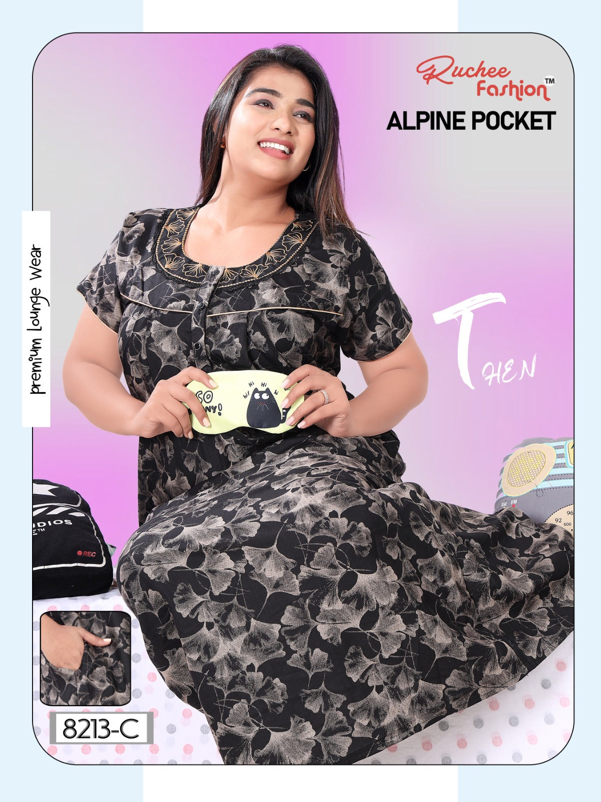 Pocket Gpo 0512 Ruchee Fashion Night Gowns