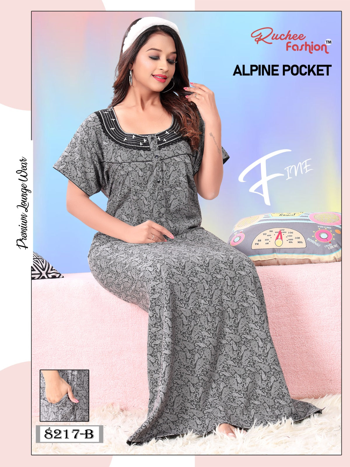 Pocket Gpo 0512 Ruchee Fashion Night Gowns