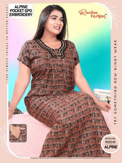 Pocket Gpo 0512 Ruchee Fashion Night Gowns