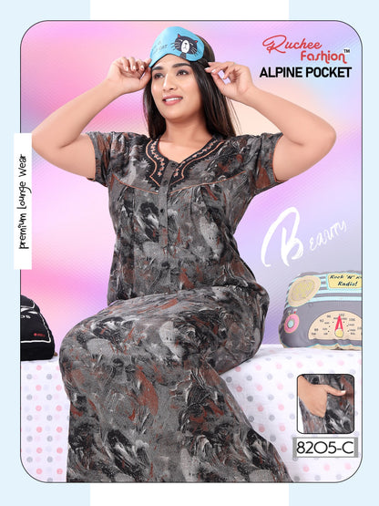 Pocket Gpo 0512 Ruchee Fashion Night Gowns