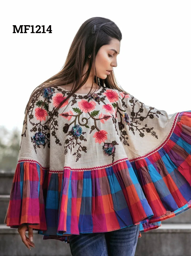 Poncho Mf 1200-1218 Msm Khadi Stylish Tops