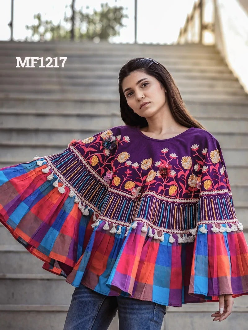 Poncho Mf 1200-1218 Msm Khadi Stylish Tops