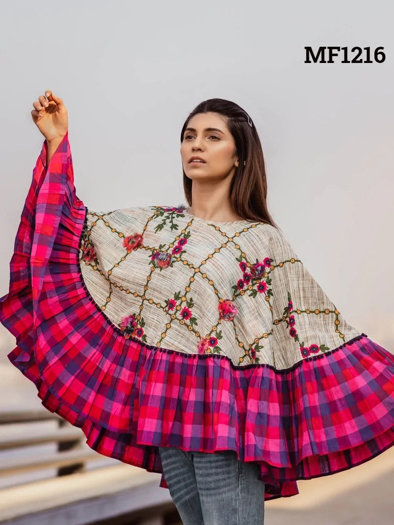 Poncho Mf 1200-1218 Msm Khadi Stylish Tops