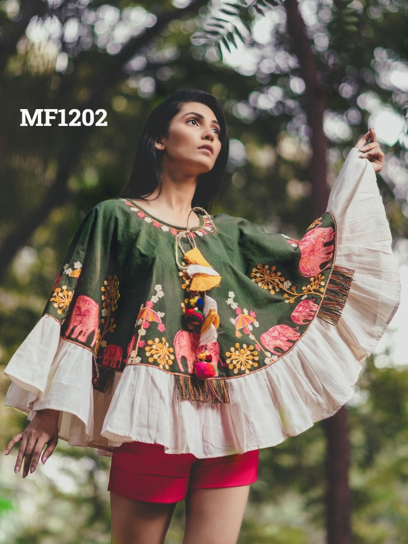 Poncho Mf 1200-1218 Msm Khadi Stylish Tops