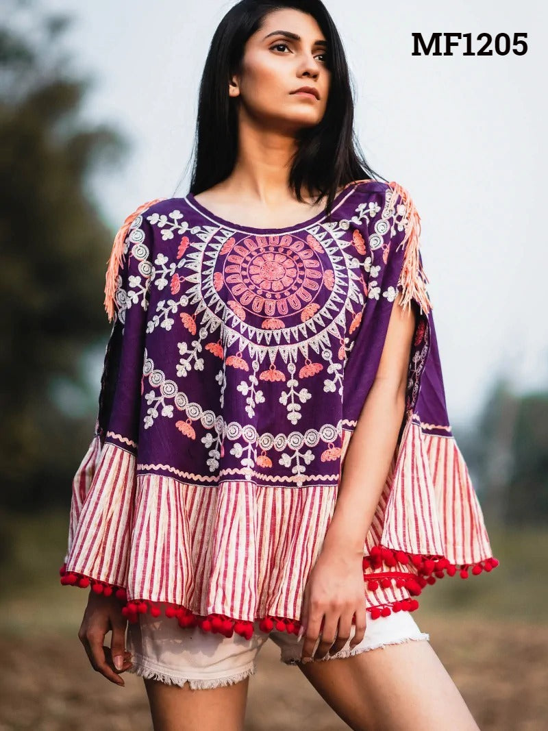 Poncho Mf 1200-1218 Msm Khadi Stylish Tops