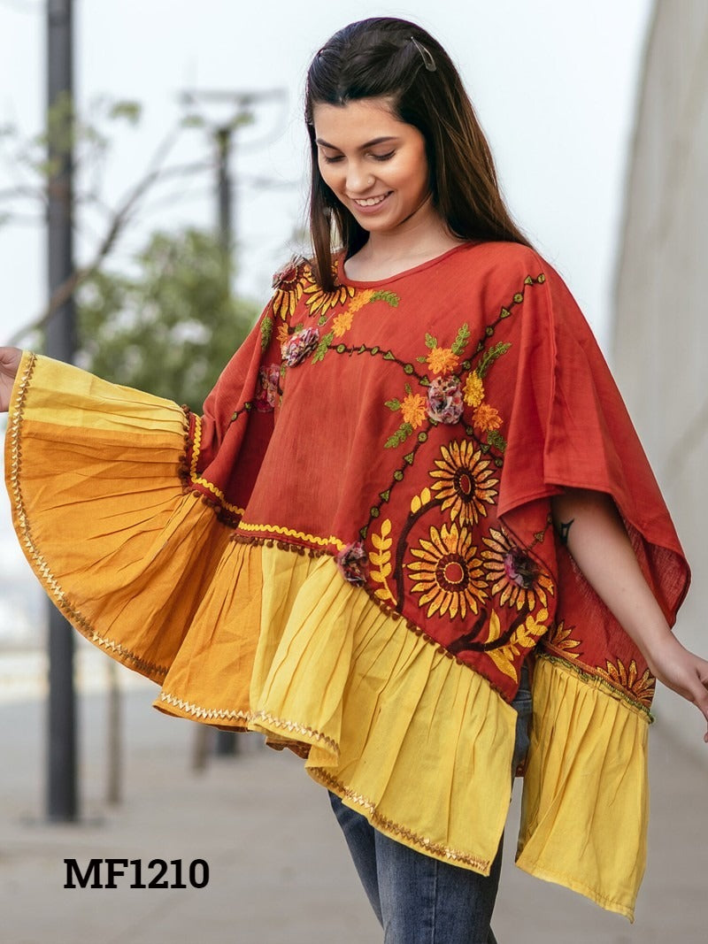 Poncho Mf 1200-1218 Msm Khadi Stylish Tops