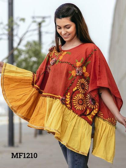 Poncho Mf 1200-1218 Msm Khadi Stylish Tops