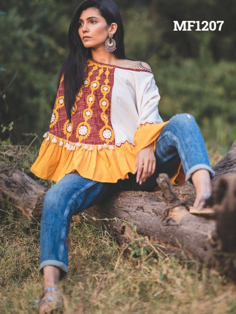 Poncho Mf 1200-1218 Msm Khadi Stylish Tops