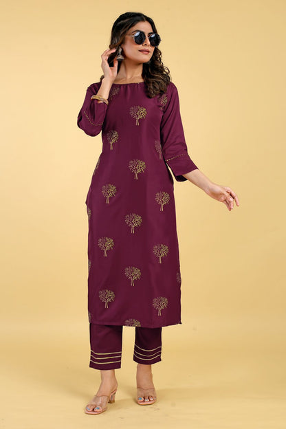Pooja 5 Seamore Kurti Bottom Set