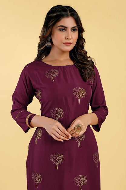 Pooja 5 Seamore Kurti Bottom Set