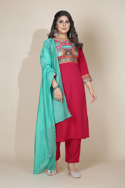Pooja Plus 2 Seamore Readymade Pant Style Suits
