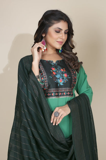 Pooja Plus 2 Seamore Readymade Pant Style Suits