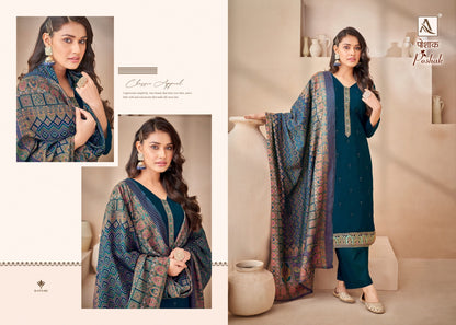 Poshak Alok Viscose Muslin Plazzo Style Suits