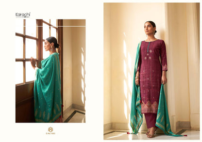 Poshak Karachi Prints Muslin Silk Karachi Salwar Suits