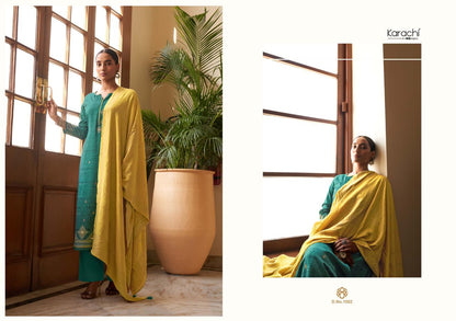 Poshak Karachi Prints Muslin Silk Karachi Salwar Suits