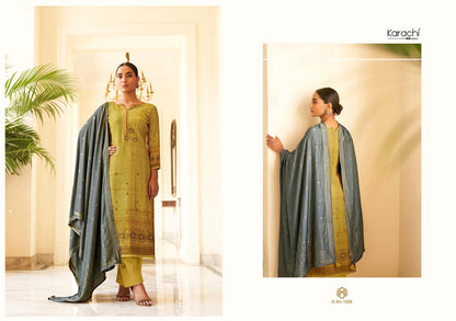 Poshak Karachi Prints Muslin Silk Karachi Salwar Suits