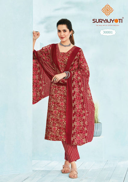 Poshak Vol 3 Suryajyoti Cambric Cotton Pant Style Suits