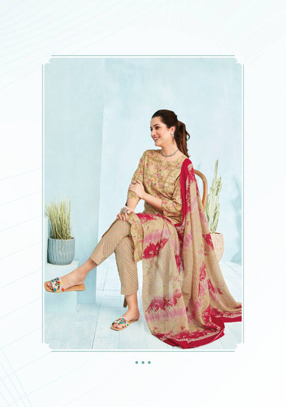 Poshak Vol 3 Suryajyoti Cambric Cotton Pant Style Suits