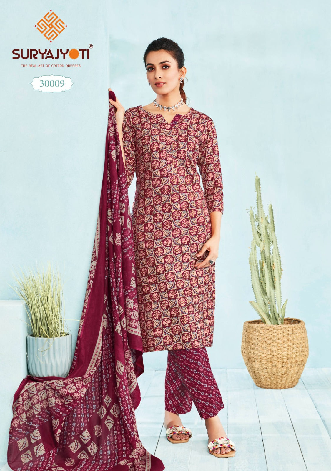 Poshak Vol 3 Suryajyoti Cambric Cotton Readymade Pant Style Suits
