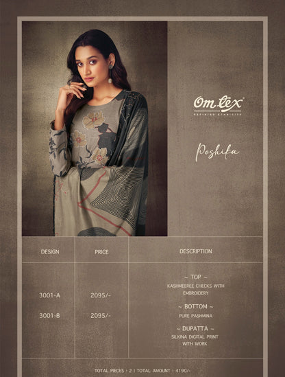 Poshika 3001 Omtex Plazzo Style Suits