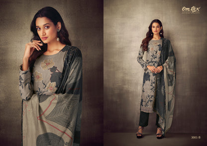 Poshika 3001 Omtex Plazzo Style Suits