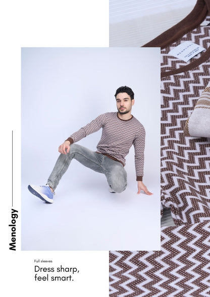 Pr S E6 Menology Jacquard Mens Tshirts