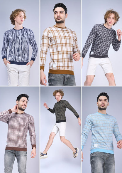 Pr S E6 Menology Jacquard Mens Tshirts