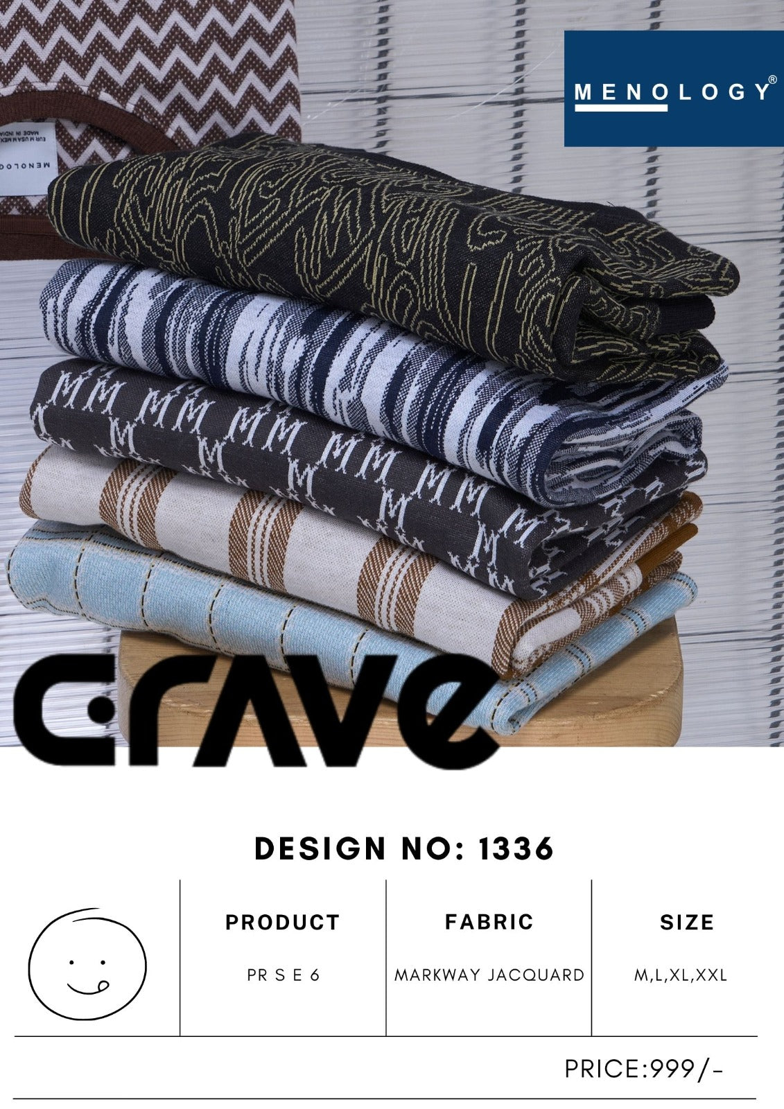 Pr S E6 Menology Jacquard Mens Tshirts