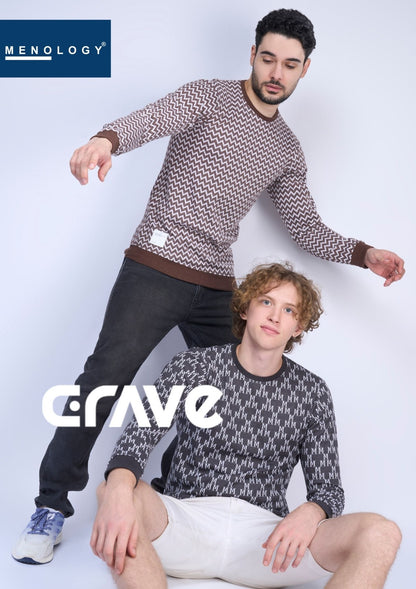 Pr S E6 Menology Jacquard Mens Tshirts