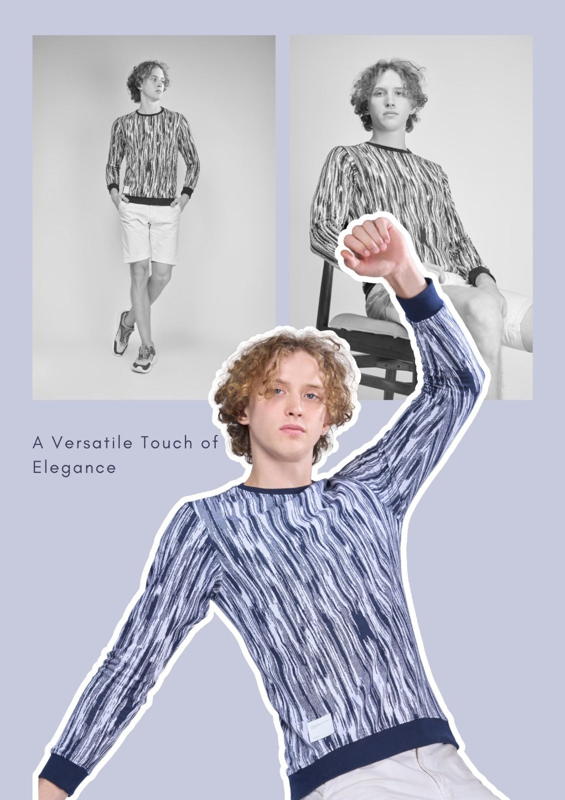 Pr S E6 Menology Jacquard Mens Tshirts