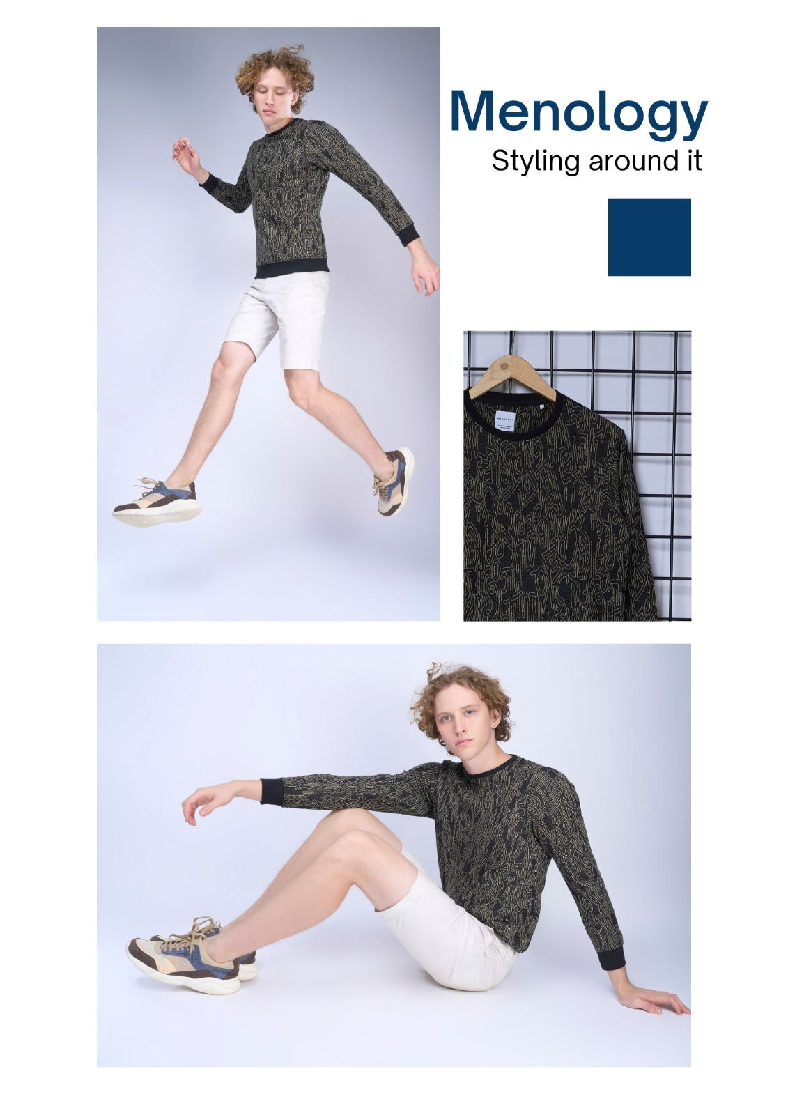 Pr S E6 Menology Jacquard Mens Tshirts