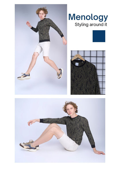 Pr S E6 Menology Jacquard Mens Tshirts