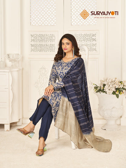 Prachi Vol 1 Suryajyoti Cambric Pant Style Suits