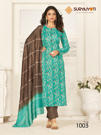 Prachi Vol 1 Suryajyoti Cambric Pant Style Suits