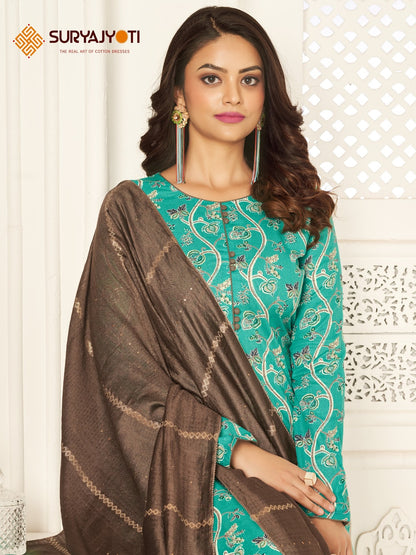 Prachi Vol 1 Suryajyoti Cambric Pant Style Suits