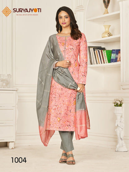 Prachi Vol 1 Suryajyoti Cambric Pant Style Suits